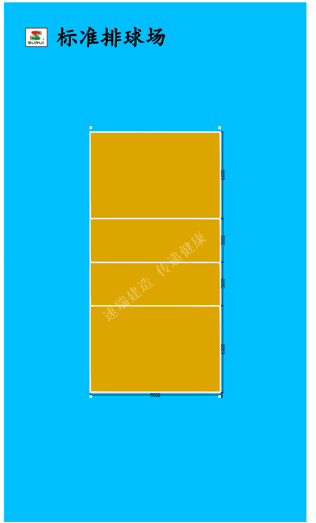 標(biāo)準(zhǔn)排球場